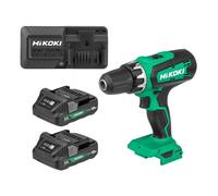 HiKOKI - Taladro atornillador a batería 18V, 2 baterías 2,0 Ah Li-Ion, cargador DS18DFWCZ