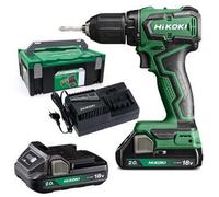 HiKOKI - Taladro atornillador AKU 18V, 2x batería 2,0 Ah Li-Ion, cargador DS18DDWRZ