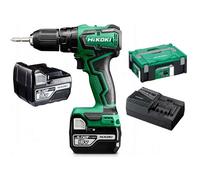 HiKOKI - Taladro atornillador AKU 18V, 2x batería 5,0 Ah Li-Ion, cargador DV18DDWPZ