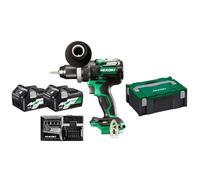 HiKOKI - Taladro atornillador AKU 36V, 2x batería 2,5 Ah Li-Ion, cargador DS36DCWRZ
