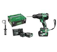 HiKOKI - Taladro percutor AKU 36V, 2 baterías de 5,0 Ah Li-Ion, cargador DV36DCWRZ