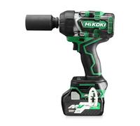 HiKOKI WR36DEJRZ - Llave de impacto sin escobillas de 36 V de 1/2 pulgada con par de apriete de 770 Nm con 2 baterías, cargador y funda