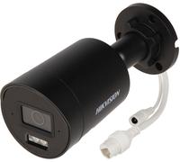 Hikvision DS-2CD2043G2-LI2U(2.8mm)(NEGRO) Cámara de red Bullet fija de 4 MP con Acusense y luz híbrida inteligente