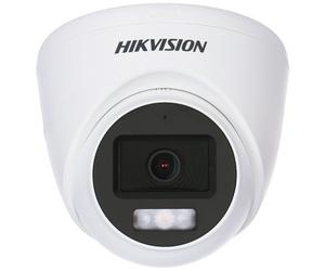 Hikvision DS-2CE78D0T-LFS(2.8mm) Cámara Turret Fija de Audio con Luz Híbrida Inteligente de 2MP