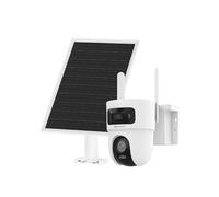 HIKVISION DS-2CFSP8-D/4G (2.8+4mm)/EU 8MP (4MP+4MP) 24/7 Solar 4G Cámara PT de doble lente, panel solar de 8W, batería de 9000mAh, detección de personas y vehículos, seguimiento inteligente, audio
