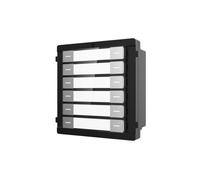 Hikvision Módulo DS-KD-K12 – 12 botones, llamada a varios monitores, 6 etiquetas, Pro Series Black