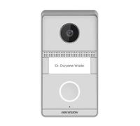 Hikvision Panel exterior de 1 botón videoportero villa 2 hilos, cámara 2M antivandálico IK07 IP65