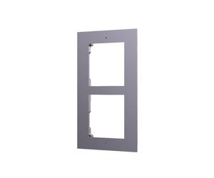 Hikvision Panel frontal y caja de registro empotrable para estación puerta 2 módulos videoportero