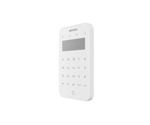 Hikvision Teclado táctil inalámbrico con pantalla LCD AX PRO, blanco