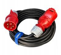 Hilark Cable Tech 5x2,5mm2 H07RN-F 400V 16A Negro Cable alargador de Goma para Obras, Industria, Exterior (10 Metro, Negro)