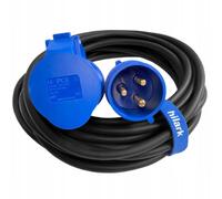 Hilark Cable Tech H07RN-F 3x4 mm2 - Enrollador eléctrico (25 m, 32 A, IP44), Color Negro