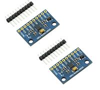 HiLetgo 2pcs MPU9250 9-Axis 9 DOF 16 Bit Gyroscope Acceleration Magnetic Sensor 9-Axis Attitude +Gyro+Accelerator+Magnetometer Sensor Module IIC/SPI for Arduino GY-9250