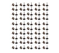 Hilitand - 100 Clavos para Muebles, Remaches de Sofá, Tachuelas de Tapicería de Latón Antiguo (12 x 17 mm)