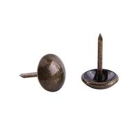 Hilitand 100 piezas de aparejos de tapicería, clavos de muebles, remaches de sofá, tachuelas, Tachuelas tapiceria, Chinchetas tapiceria latón envejecido (11 x 17 mm)