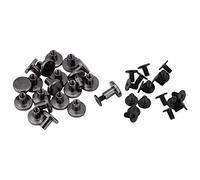 Hilitand 20/Sets Remaches de latón Cabeza Plana + Tornillos para Equipaje de Piel Artesanal 5 mm 8 mm Correa asa Bolsa cinturón Accesorios (5 mm)