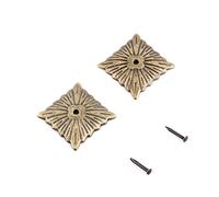 Hilitand Tachuelas de latón para mesa, 100 tachuelas de tapicería, clavos para muebles, remaches de sofá, tachuelas de latón antiguo (21 x 21 mm)