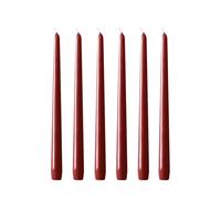 Hilke Collection 6 Velas Herrgårdsljus 30 cm Borgoña brillo
