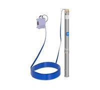 Hillvert Bomba de agua sumergible para pozos Caudal máx.: 3.800 l/h, 550 W, Profundidad máx.: 60 m, Ø 70 mm, In aja de control, Acero inoxidable