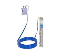 Hillvert Bomba de agua sumergible para pozos Caudal máx.: 6.000 l/h, 370 W, Profundidad máx.: 43 m, Ø 95 mm, In aja de control, Acero inoxidable