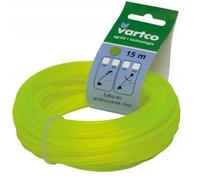 Hilo circular para desbrozadoras y cortabordes, 2,4 mm, 15 m