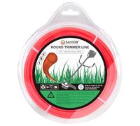 Hilo de desbrozadora SAVIOR de 3,0 mm x 80 m, hilo de nylon para cortabordes, hilo de desbrozadora, bobina de desbrozadora, hilo para desbrozadora de césped, hilos para desbrozadora de maleza de 3,0