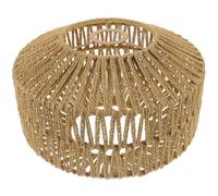 Hilo de Papel Pantalla de Lámpara Colgante Retro Marrón | Lamp Shade, Hierro Anillo Central y Montaje Aro, para Pasillo y Hogar, Fácil de Decorar y Montar