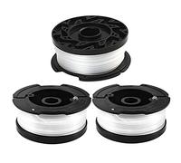 Hilo Desbrozadora, Carretes para Cortadora de Black and Decker con Cubierta de Carrete y resorte, 9 m x 1,65 mm, Bobina de Repuesto de Hilo Recortadora Repuesto Línea con Tapa de Bobina (3pcs)