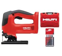 Hilti 2133673 Sierra de calar a batería SJD 6-A22 (22V, Corte madera, metal y plástico. Profundidad corte hasta 150 mm. Empuñadura en D. Peso 3.2 kg. Incluye Juego hojas (5pc) y maletín) [liquidación]