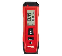 Hilti 2190182 Medidor láser de Distancia PD-S (hasta 60m, diseño Compacto, para medir distancias y áreas con Pantalla para entornos Oscuros y Teclado intuitivo con Memoria. Funda)