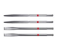 Hilti 282311 Cincel TE-CX SM/FM 25, Pack de 4 (SDS Plus, Juego de 2 cincel puntero TE-CP SM 25 y 2 cincel plano TE-CP FM 25, Para martillos rompedores, autoafilable. (Pack de 4)