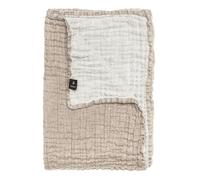 Himla Colcha de cama Hannelin beige-blanco 260 x 260 cm