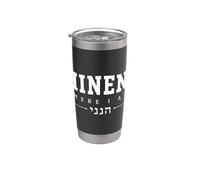 Hineni Here I Am Christian Faith Escrituras religiosas Adoración Vaso térmico de acero inoxidable de doble pared