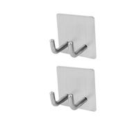 HINTRMENT 2piezas Ganchos de Pared para Maquinilla de Afeitar de Acero Inoxidable Resistente con Adhesivo para Baño Cocina y Cuarto de Aseo