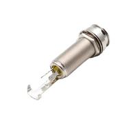 HINTRMENT Conector de Clavija para Guitarra de Metal Plateado Cuerpo Roscado, Mejora la e y Reduce el, Adecuado para Accesorios de Guitarra Eléctrica
