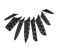 HINTRMENT Funda Protectora de Plástico para Cuchillos de Cocina, Juego de 8 Piezas Negro, Práctica y Resistente para Camping y Uso Doméstico