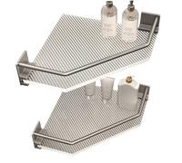 Hintyne Estantes de Ducha esquineros 2 uds, estantes de Ducha esquineros, Estante de acrílico Resistente montado en la Pared, extraíble, 8, 66x8, 66 Pulgadas
