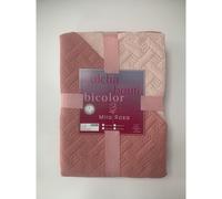 HIPERMANTA. Colcha bouti BICOLOR REVERSIBLE para CAMA 105. Medida 200x260 cm. Disponible en varios colores. Ideal para primavera-verano. Coral