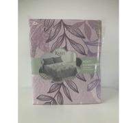 HIPERMANTA. Colcha Bouti ESTAMPADA para primavera-verano modelo RAMS para CAMA de 235 cm (230X260 cm) Color MALVA.