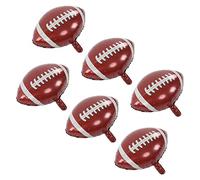 Hiraith Globos De Papel De Aluminio Reutilizables con Tema De Fútbol para Decoraciones De Fiestas 6 uds. De Aluminio Seguro De Gran Tamaño Regalo Ideal para Fanáticos De los Deportes
