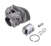 Hiraith Kit Pistón Cilindro 43mm para HUSQVARNA 550XP | Aleación de aluminio con alto contenido de silicio, Excelente conductividad térmica, Diseño duradero