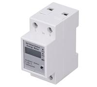 Hiraith Medidor de Energía Inteligente WIFI con Pantalla LCD 60A | Material ignífugo de PC, instalación 2P, compatible con la aplicación , ahorro de energía, resistencia a altas temperaturas