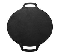 Hiraith Plancha Redonda Coreana Grande con Revestimiento Resistente a los Arañazos y Doble para Familiares y Amigos (36cm)