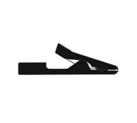 Hirschmann mini pinza cocodrilo aislada 2mm / negra (ma1)