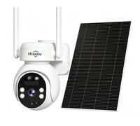 Hiseeu Cámara de seguridad celular 4G LTE inalámbrica para exteriores, 2K Super HD, sin WiFi, con tarjeta SIM y SD【64 GB】 Sensor de movimiento PIR, visión nocturna a color, conversación bidireccional