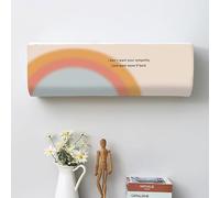 Hiseng Cubierta de Aire Acondicionado Montada en la Pared, Funda para Aire Acondicionado Interior, Arcoíris Patrón a Prueba de Polvo Aire Acondicionado Cubierta (86 * 23 * 30（1.5P),Arcoíris