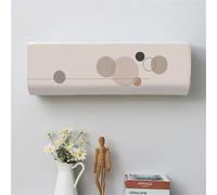 Hiseng Moderna Cubierta de Aire Acondicionado Montada en la Pared, Funda para Aire Acondicionado Interior, Prueba de Polvo Aire Acondicionado Cubierta (80 * 20 * 27（1P),Círculo