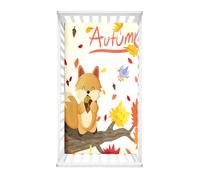 Hiseng Sábanas Minicuna, Sábana Bajera Ajustable para Bebe, 3D Ardillas Sábanas Capazo Bebe Sabanas Carrito Transpirable Sábanas Cuna Elástica Universal (Beige,80x160cm)