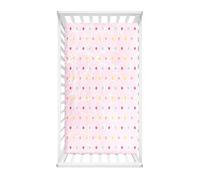 Hiseng Sábanas Minicuna, Sábana Bajera Ajustable para Bebe, Alpaca Imprime Sábanas Capazo Bebe Sabanas Carrito Transpirable Sábanas Cuna Elástica Universal (80x160cm,Rosa2)