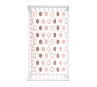 Hiseng Sábanas Minicuna, Sábana Bajera Ajustable para Bebe, Alpaca Imprime Sábanas Capazo Bebe Sabanas Carrito Transpirable Sábanas Cuna Elástica Universal (Rosa claro A,51x85cm)
