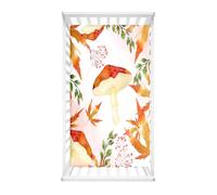 Hiseng Sábanas Minicuna, Sábana Bajera Ajustable para Bebe, Alpaca Imprime Sábanas Capazo Bebe Sabanas Carrito Transpirable Sábanas Cuna Elástica Universal (Champiñón Arce,80x160cm)